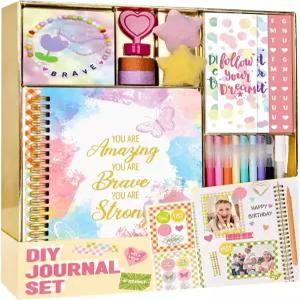 8 9 10 11 12 세 소녀를 위한 놀 선물 - 틴 트윈 DIY 저널 키트 문구류 스크랩북 및 다이어리 용품 세트