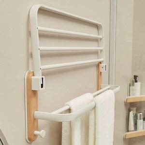 수건걸이 화이트우드 거치대 샤워용품 풀세트 이미지 행거 A형 행주 기타 화이트 접이식