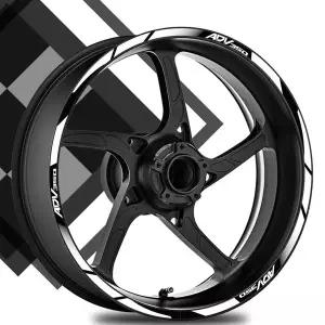 ADV350 반사 오토바이 액세서리 휠 스티커 ADV350 adv 350 용 허브 데칼 림 스트라이프 테이프 내부