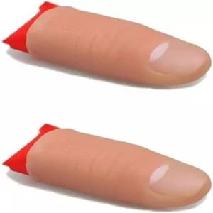 GANPUB 2PCS 엄지손가락 팁 마술 가짜 기믹 실크 사라지는 액세서리 키트 및 신기함과 개그 장난감