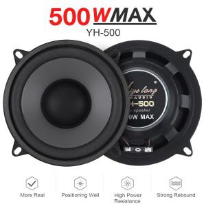 5인치 500W 자동차 스피커 양방향 도어 오디오 음악 스테레오 전체 범위 주파수 HiFi 서브 우퍼