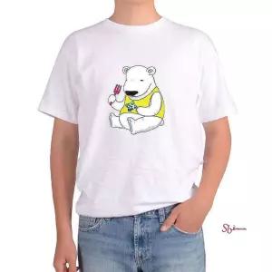 기능성반팔 북극곰 포크 배고픈 POLAR BEAR 온난abc459