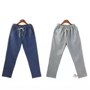 여성휴양지바지 스타일 코디 마바지 패션qrs482