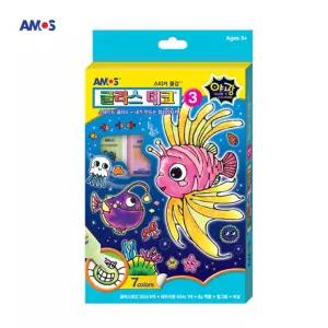 글라스데코 3번 7색 야광 스티커물감 미술용품 만들기