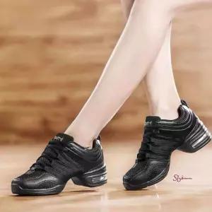 재즈화 성인 댄스화 무용화 통굽 메쉬 운동화 사계절qrs600