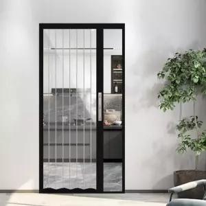 쉐넌 투명 홀딩도어 폴딩도어 방수 접이식 블라인드