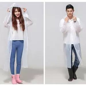 남성우비 관광용일회용우의 페스티벌 일회용비옷 놀이공원 비닐우의 자전거끈챙