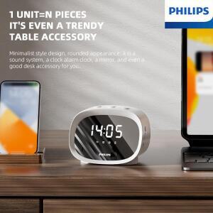 필립스 TAS2909 무선 블루투스 스피커 홈 데스크탑 스마트 침대 옆 알람 시계 다기능 미니 절묘한 선물