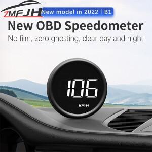 자동차 헤드업 디스플레이 OBD, HUD 속도계 전압계 수온 게이지, 연료 소비 계량기, 디지털 B1