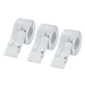 방수테이프 세면대 주방 변기 몰딩 바닥 콜크 X 3Pcs 10 5피트 방수 화장실 장식 자가 실란트 그레이 1 5in PVC 테이프 및 스트립 테이프용