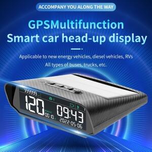 HUD LCD GPS 속도계 주행 거리계 고도 게이지 자동차 전자 X100 미터에 대한  스마트 헤드 업 디스플레이