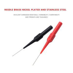 10개 절연 피어싱 니들 핀 민감한 멀티미터 프로브 측정 장치 자동차 차량용 호환 도구 바나나 플러그용