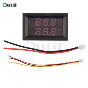 DC 100V 10A 미니 디지털 볼트미터 암페어미터 패널 앰프 볼트 전압 전류 측정기 테스터 디텍터 0.56인치