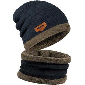 남성용 비니 모자 여성용 넥 워머 방한용품 남성 선물 세트 겨울 목 스카프 마스크 스노우 수트