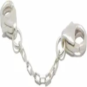 이탈리아산 초내구성 팔찌 목걸이 발찌 열쇠고리용 925 스털링 실버 익스텐더 체인 2인치