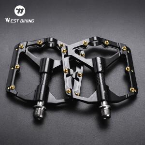 서쪽 자전거 페달 3 베어링 초경량 카본 튜브 도로 BMX MTB 플랫 전문 부품