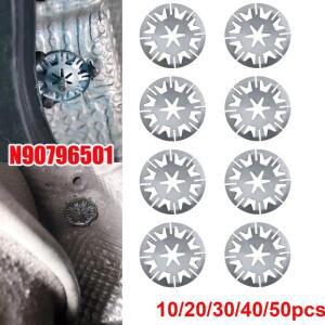 언더트레이 배기 열 차폐판 자동차 차량용 호환 시트 금속 스프링 워셔 고정 클립 너트 절연 가스켓 패드