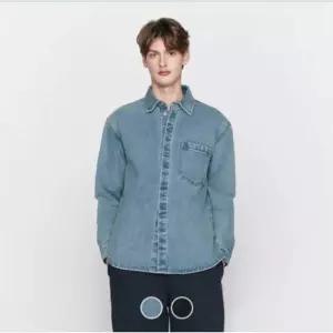 백화점 지오다노 남자 똑딱이버튼 워싱 데님 셔츠 쟈켓 076504