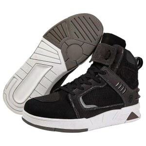 보푸친 모터사이클 가죽 부츠 스트리트 라이딩 슈즈 미끄럼 방지 측면 지퍼 남녀용