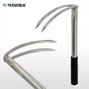 [무료배송] 덕진 일체형 (두발괭이) 잡초제거 곡괭이 텃밭 농기구