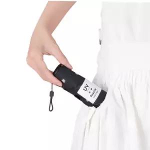 nifty 일본 초경량 UV 차단 5단 우양산(스텔라 블랙)