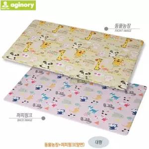 아기노리 놀이방매트 퍼피핑크 대형 양면 동물농장 놀이매트 놀이방