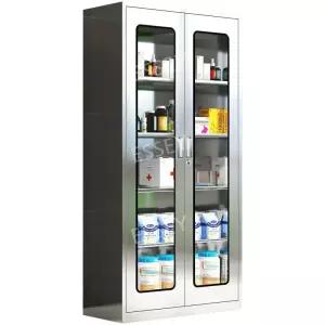 스테인리스 시약장 실험실 보관함 약 캐비닛 밀폐 약국 병원