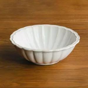 도자기접시 엔틱한 분위기 도자기 그릇 샐러드볼 23.5cm 우동기