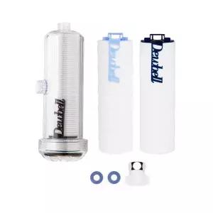 [듀벨]수도애 샤워기용 체험세트 (알뜰, 고급 제로필터 각 1개 ) 대용량 녹물 이물질 염소 제거