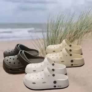 고효율 여름용 두꺼운 바닥 슬리퍼 여성용 미끄럼 방 구멍슬리퍼 소음방지슬리퍼