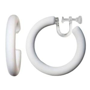 여성용 인기 비강관 귀걸이, 무통, 1.6인치(40mm), 후프, 레드, 블랙, 그린, 블루, 핑크, 옐로우, 화이트, 레진, 미야비 그레이스