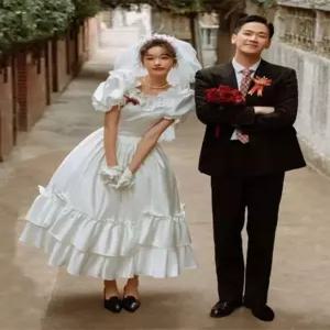 복고 개화기 화보 스냅 브라이덜샤워 웨딩드레스