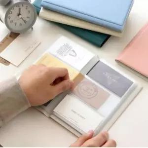 [문구/오피스] 컬러 명함첩 베이비블루 명함포켓 명함집 명함책