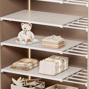 가정호환용 옷장 수납 주방 욕실 선반 기숙사 칸막이 확장형 무타공 접이식