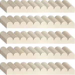 홈 월 캐비닛 선반 및 창문 문 장식용 미완성 스캘럽 목재 트림 DIY 몰딩 50팩