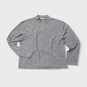 [빠니깔레][본사직영] 슬림핏 자수 터틀넥 티셔츠 S-ATEE51