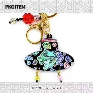 홀로그램 전통민화 갓모양 키링만들기5P 미술학원 추석 겨울방학