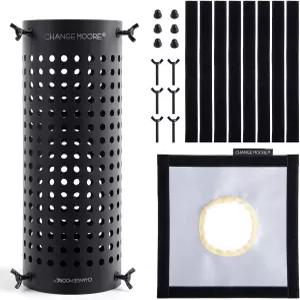 체인지 무어 방화 스토브 굴뚝 메쉬 프로텍터 스캘딩 방지 스파크 텐트 캔버스 핫 캠핑용 야외 잭