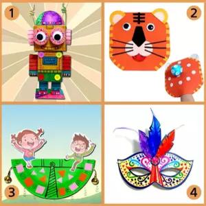 박스 호랑이 로보트 놀고 만들고 놀고 호랑이 시소