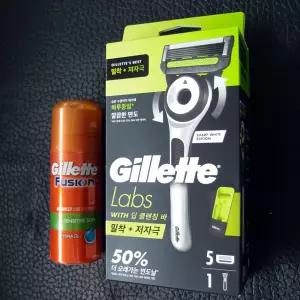 질레트 딥클렌징바 랩스면도날 5입+랩스면도기+케이스+퓨전젤70g