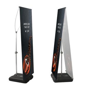 디스플레이스 X배너 실외용 갤럭시2 물통 안내판 광고판 메뉴판 단면 양면 거치대