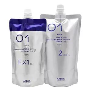 아모스 아미노 매직 셋팅펌400ml+500ml 열펌제