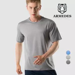 아르메데스 남성 사방스판 라운드 반팔 티셔츠 AR-193