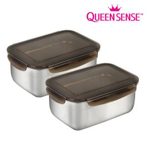 스텐 김치통 2.7L 2개세트 스텐밀폐용기 반찬통 찬통 용기