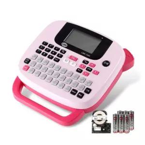 로드메일코리아 휴대용 라벨프린터 LMK-1000 핑크+라벨지 라벨테이프