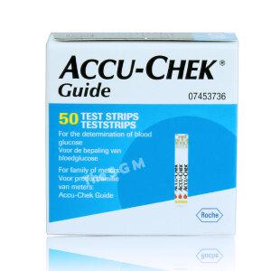 (27|08월)로슈 아큐첵 가이드 당뇨 혈당 검사지 시험지 측정지 1박스 50매