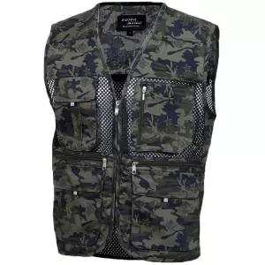 남자 봄 여름 밀리터리 면 망사 작업 조끼 작업복 낚시 멀티포켓 퀵 택배 등산조끼 작업용 건설 현장