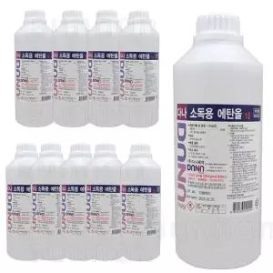 다나제약 조은(다나) 소독용에탄올(83%) 1LX10개/소독용 에탄올 알콜 상처소독