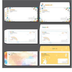 우편 편지 소봉투 제작 발신 주소 인쇄 100매 부터 규격 자켓 다대 모조 레쟈크 크라프트