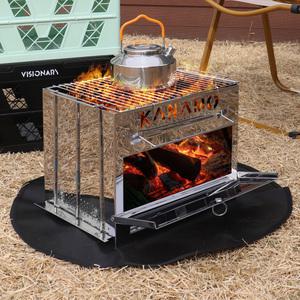 카나모 캠핑 화로대 불멍 화로 우드스토브 와이드형